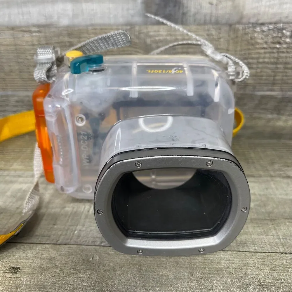 Canon Camera WP-DC21 Waterproof Case 40M/130ft Underwater Untested As Is